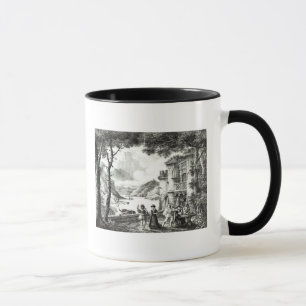 Stage set for Act III of 'Le Chateau Loch-Leven' Mug
