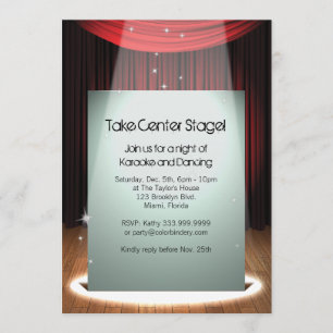 Stage Spotlight V2 5 x 7 inch Invitation