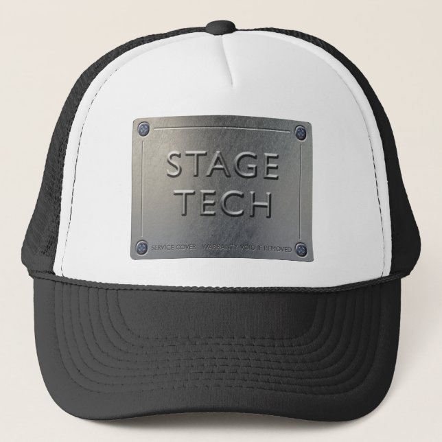 STAGE TECH Cap - Metal Plate Design. (Front)