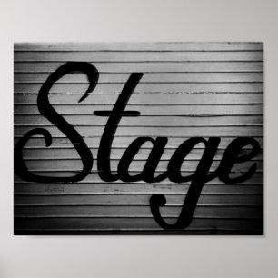 "Stage" Vintage Sign