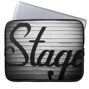 "Stage" Vintage Sign Laptop Sleeve