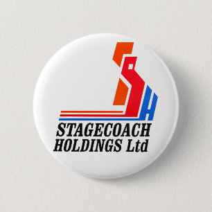 Stagecoach Badge 2 Inch Round Button