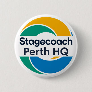 Stagecoach Badge  2 Inch Round Button