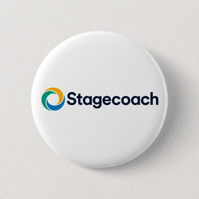 Stagecoach Badge 2 Inch Round Button (Front)