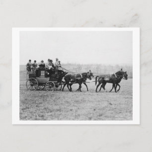 Stagecoach Cross Country Race Photograph Postcard