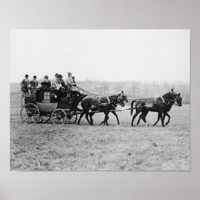 Stagecoach Cross Country Race Photograph Poster (Front)