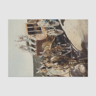 Stagecoach Hold Up by Edward Borein Tissue Paper