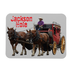 Stagecoach Jackson Hole Wyoming Magnet