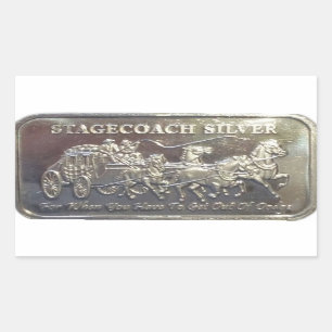 Stagecoach Silver Sticker