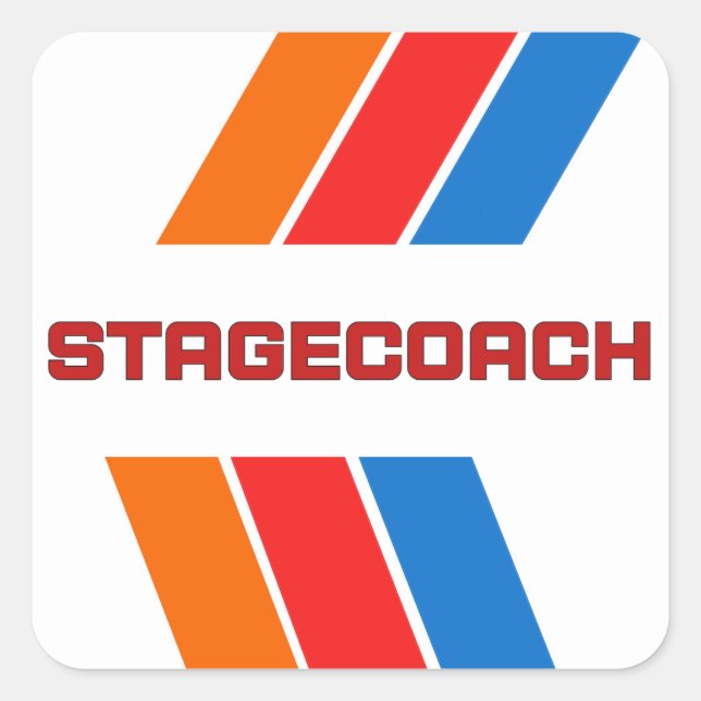 Stagecoach  square sticker (Front)