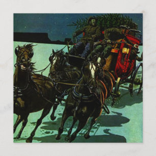 STAGECOACH WESTERN CHRISTMAS TREE INVITATION