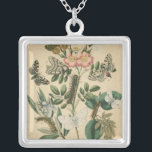 Stages of Butterfly Life by Vision Studio Silver Plated Necklace<br><div class="desc">All the stages of butterfly life are depicted in this piece by Vision Studio. Caterpillars,  newly hatched butterflies,  and even a larva pod are shown. If you love nature in general,  or butterflies in particular,  this is the print for you!</div>