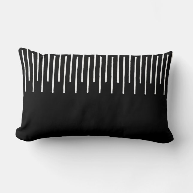Staggered Lines Tribal Lumbar Pillow (Front)