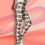 Staggered Photo Grid with 6 Photos Leggings<br><div class="desc">A print with photos all over the personalized leggings. The staggered pattern will highlight the different photos in different places. The background between each photo is white but can be changed in the advanced design area. Use your favourite photo or pictures to make a fun keepsake to share with friends....</div>