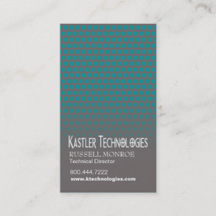 Staggered Squares Hi-Tech Technology Computer Business Card
