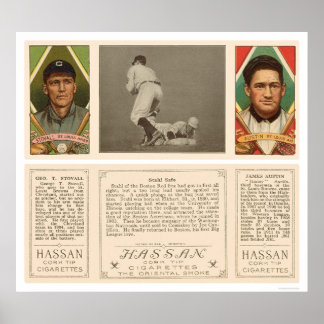 Stahl Red Sox Browns Baseball 1912 Poster