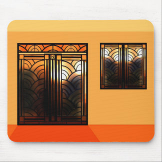 Stain Glass Art Deco Mouse Pad