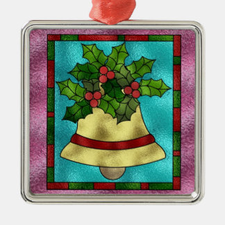 Stain Glass Bells design Christmas Tree Ornament