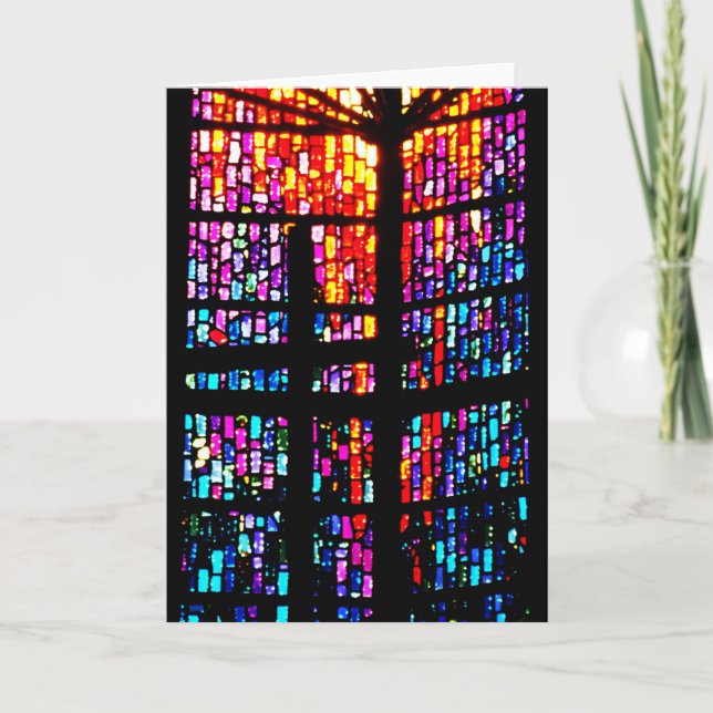 Stain Glass Cross Card (Front)