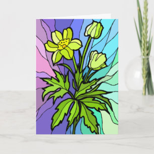 Stain Glass Daisy Card