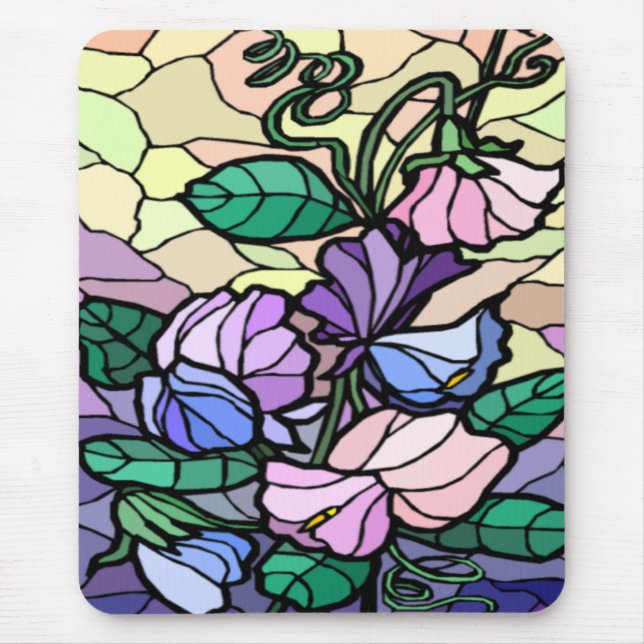 Stain Glass Lily Of The Field  Mousepad (Front)
