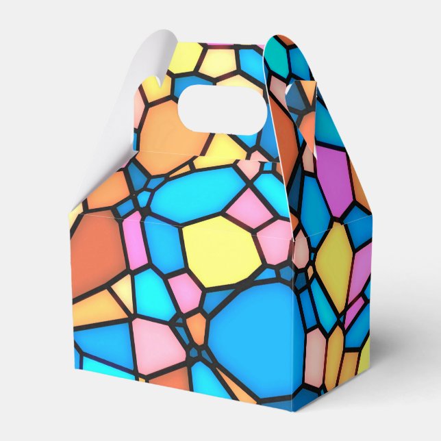 Stain Glass Lite Favor Box (Front Side)