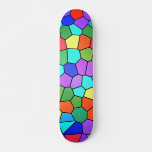 Stain Glass Rainbow Skateboard deck