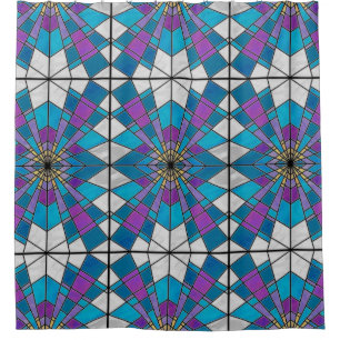 Stain Glass Ray Blue and Purple