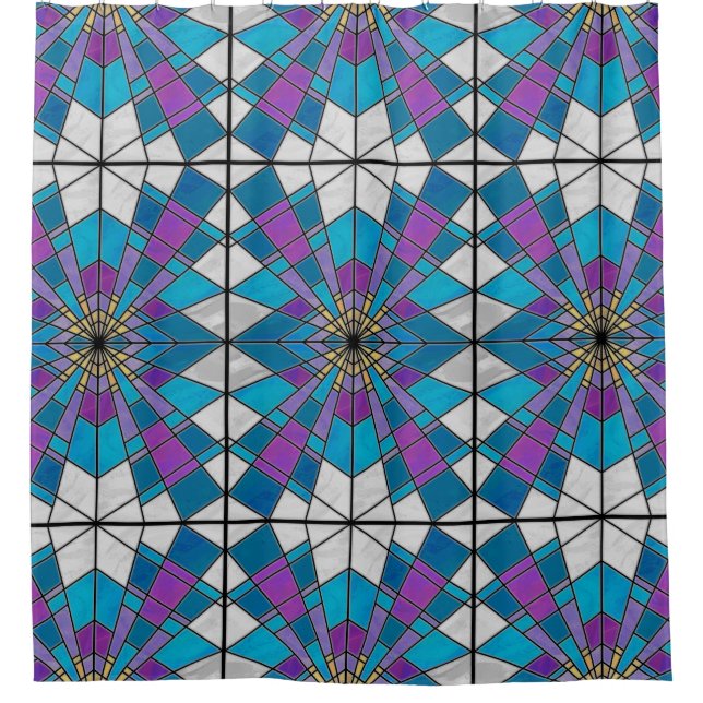 Stain Glass Ray Blue and Purple (Front)