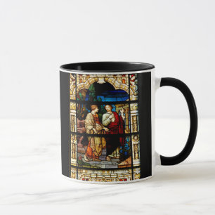 Stain Glass Window At Church Mug