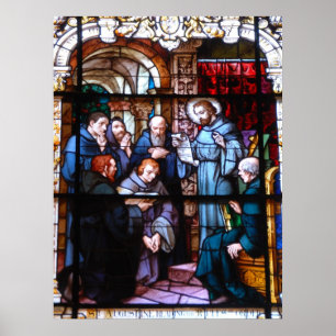 stain glass window poster