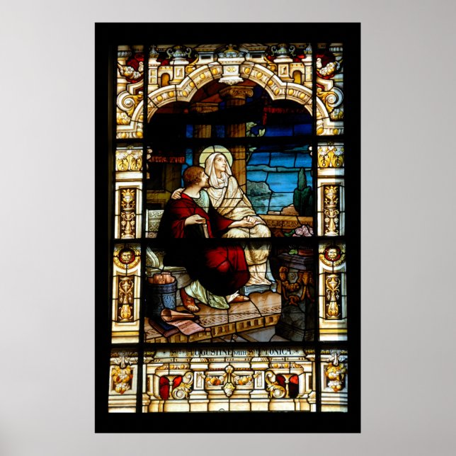 stain glass window poster (Front)