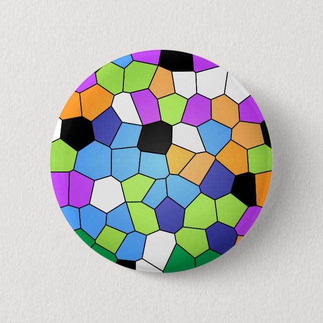 Stained Glass 2 Inch Round Button (Front)