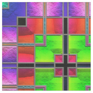 Stained Glass 8 Custom Fabrics Fabric