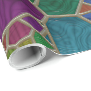 Stained Glass 9 Wrapping Paper