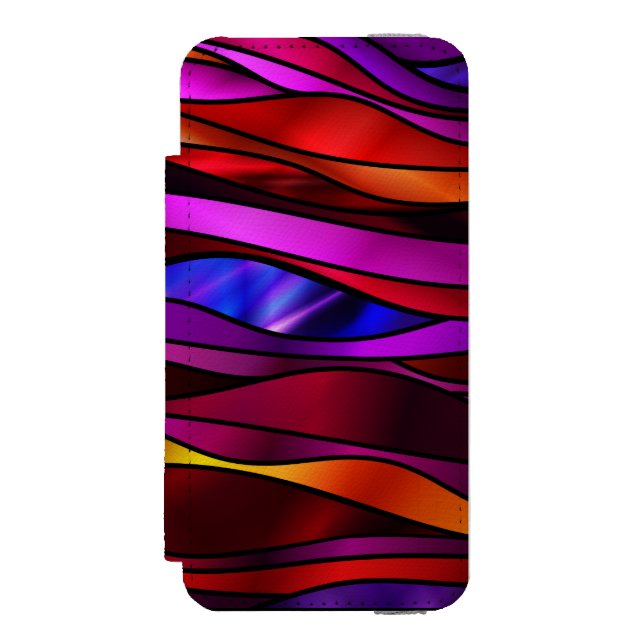 Stained Glass Abstract Incipio iPhone Wallet Case (Folio Front)