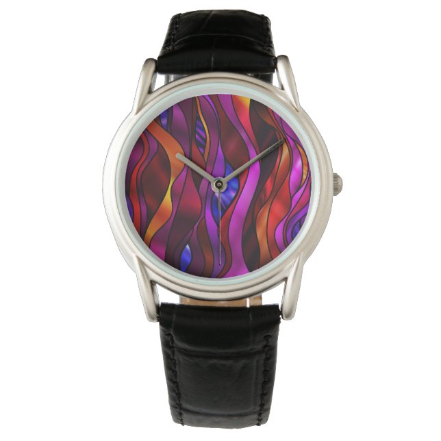 Stained Glass Abstract Watch (Front)