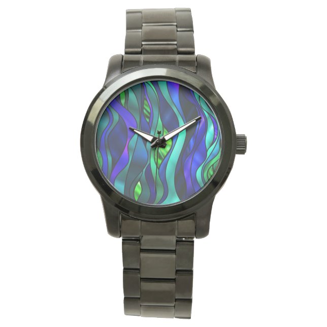 Stained Glass Abstract Watch (Front)