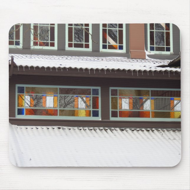 Stained Glass and Icicles - Martha's Vineyard Mouse Pad (Front)
