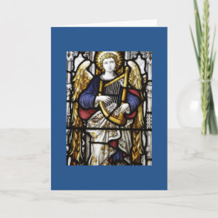 Stained Glass Angel Blank Card