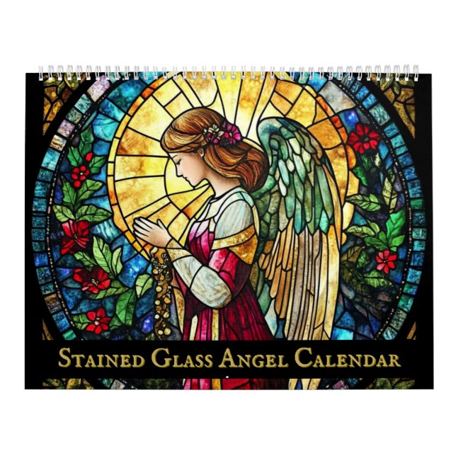 Stained Glass Angel Calendar (Cover)