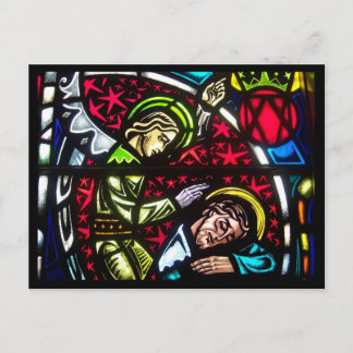 Stained Glass Angel Postcard