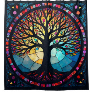 Stained Glass Art, Tree of Life Stained Glass 