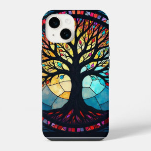 Stained Glass Art, Tree of Life Stained Glass  iPhone 14 Case