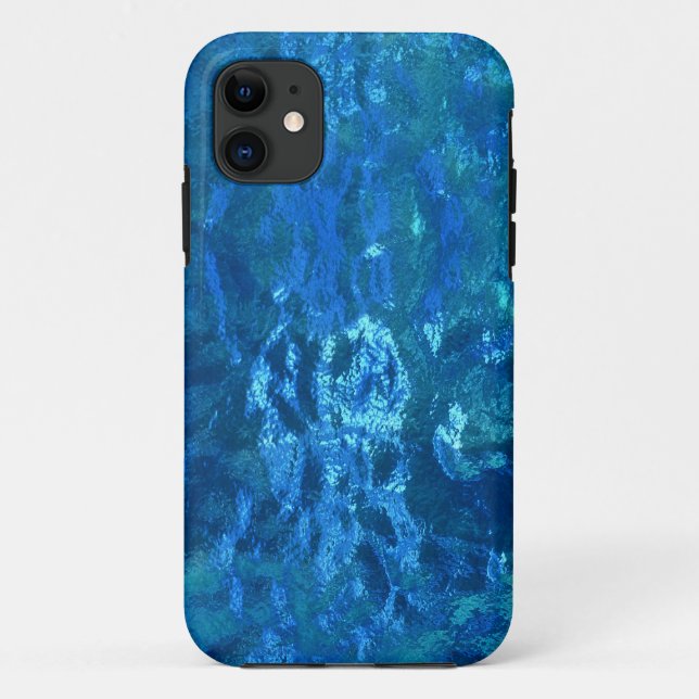 Stained Glass Blue Case-Mate iPhone Case (Back)