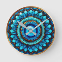Stained Glass Blue Evil Eye 