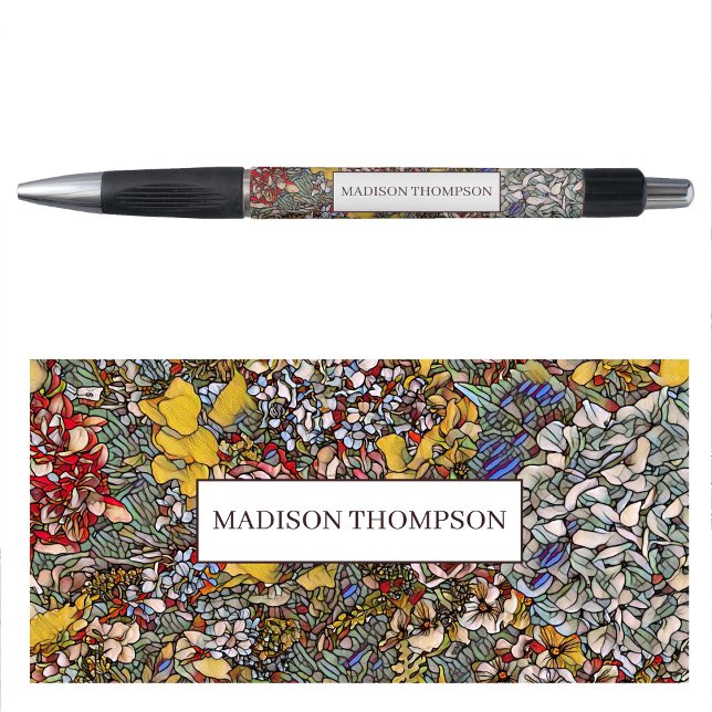 Stained Glass Botanical Floral Pen (Stained Glass Botanical Floral Pen)