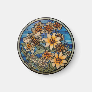Stained Glass Bumblebee Magnet