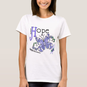 Stained Glass Butterfly Esophageal Cancer T-Shirt