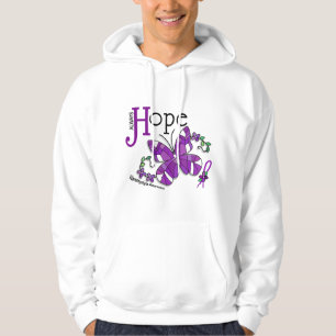 Stained Glass Butterfly Fibromyalgia Hoodie